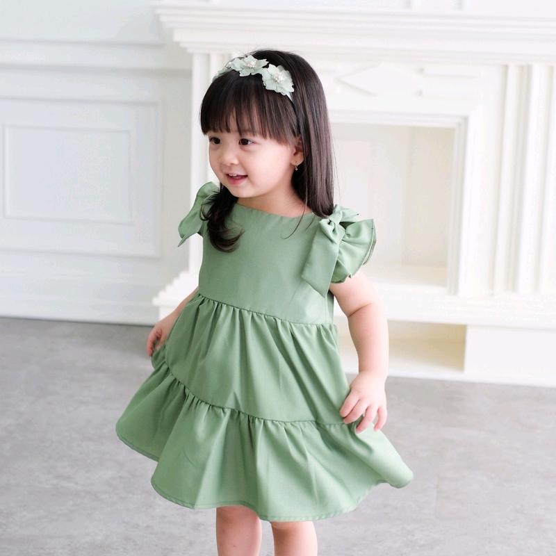 MOONJOY MARYJANE DRESS - dress baju anak perempuan casual pita ruffle ulang tahun pesta 6