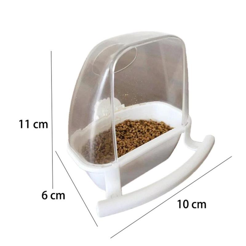ROSY PETS Splash Proof PP Material Perching Fix on Cage Playing and Eating Bird Cage Decor Parrot Supplies Birds Watering Bowl Bird Food Container Bird Feeder 2
