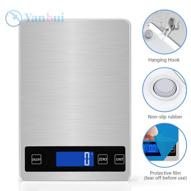Timbangan Digital Max 10 Kg Dapur Charge USB / Cas  Untuk Masak / Kue Timbangan Dapur Kue Tahan Air 7