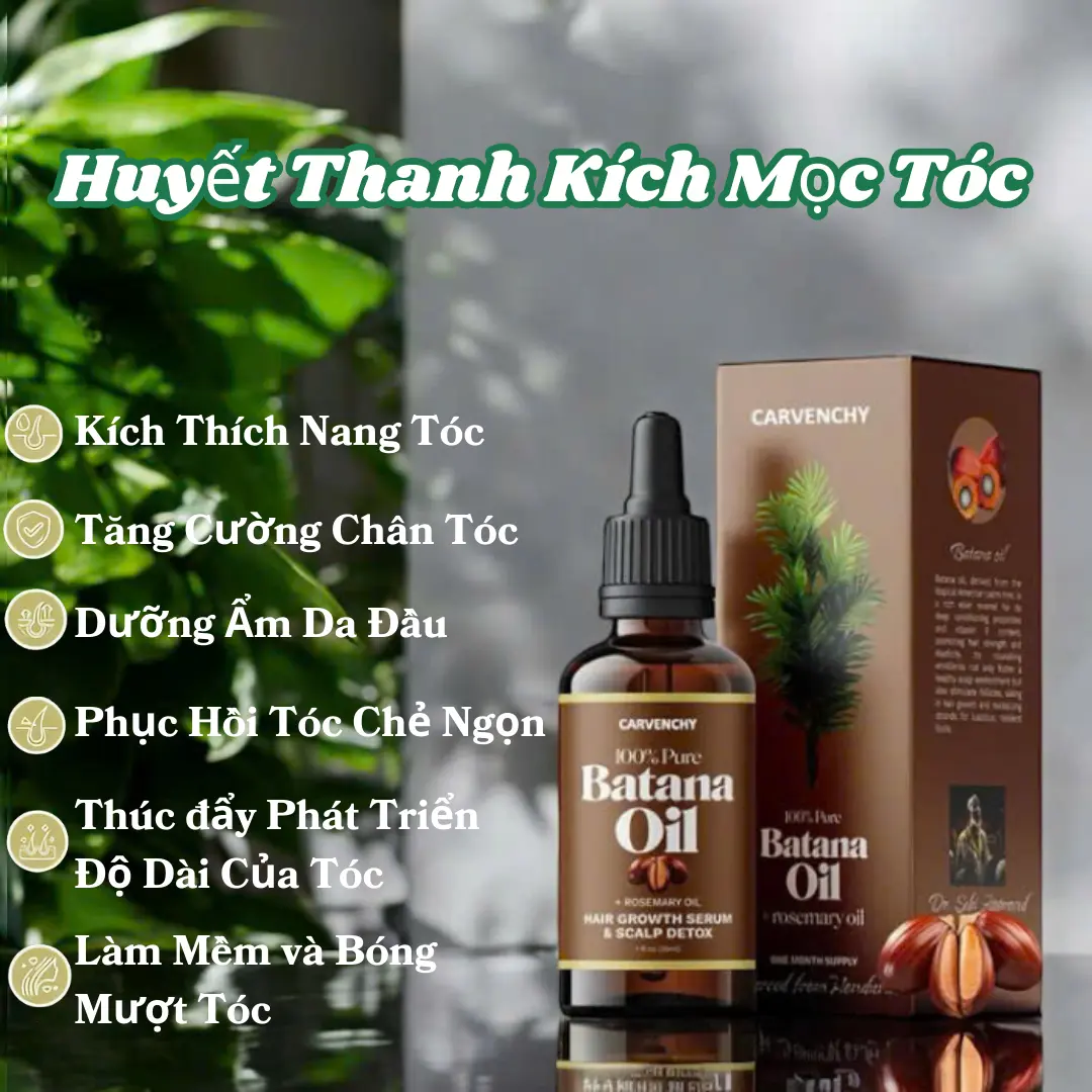 HUYẾT THANH KÍCH MỌC TÓC+MÀY+MI+RÂU TINH CHẤT BATANA Dưỡng Tóc Chăm Sóc Tóc
