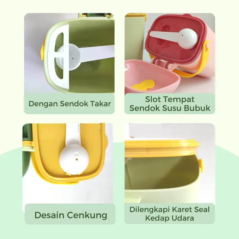 Kotak Susu Bubuk bayi/Tempat Susu Bubuk Bayi Anti Tumpah 800ml 1