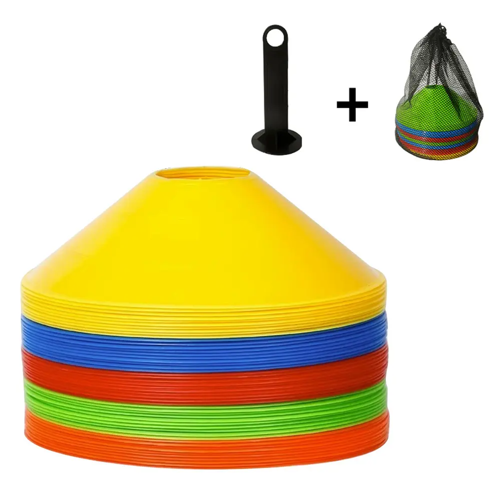 Peralatan Latihan Bola Sepak untuk Kanak-kanak, 10 Keping / Set, Kon Cakera Profesional, Latihan Ketangkasan, Mengelakkan Halangan, Aksesori Latihan Sukan, ID Produk # 468119