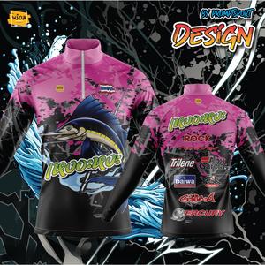 เสื้อตกปลาพร้อมตาข่ายกันแดด สไตล์เสื้อแขนยาว สามารถกำหนดชื่อเองได้ ชุดกีฬาปักลาย เหมาะสำหรับทั้งชายและหญิง เนื้อผิว พร้อมฟังก์ชั่นป้องกันรังสียูวี เสื้อ  ตก  ปลา  แขน  ยาว