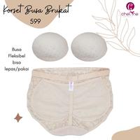 Gambar Chelyne CD Korset Busa Pantat 599 / 5512 Dengan Bukaan Kait Bawah - Polos / Brukat Busa Bokong - 599 Kait Nude - M dari Chelyne Kota Administrasi Jakarta Barat 5 Tokopedia