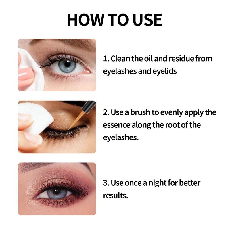 Product Introduction of Eyelash Strengthening Serum, 2 Counts Natural Thicker and Longer Lashes Serum, Lash Enhancer for Women & Girls, Eye Makeup Product for Daily 6