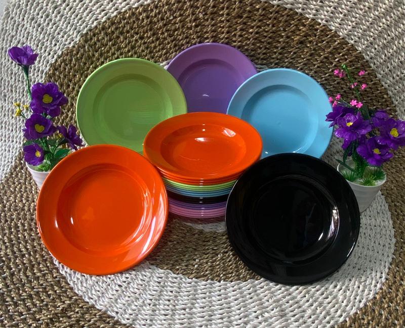 Product Introduction of Promo 1 Lusin Piring Melamin Asli SNI Model Bulat Besar Dan Tahan Panas 19