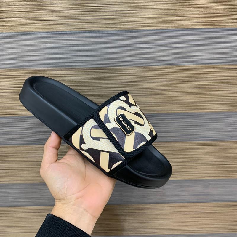 [Mã BR2] Dép nam quai da đế cao su có hộp Slipper DéP Đế Bằng 1