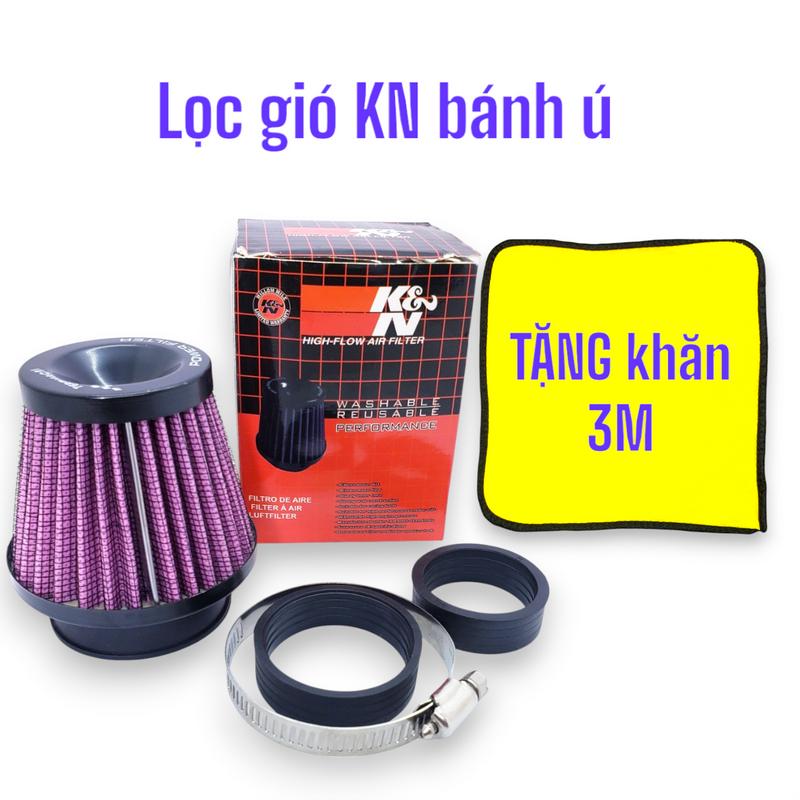 Product Introduction of Lọc gió trụ KN bánh ú KN TẶNG khăn 3M gắn các dòng xe máy 1