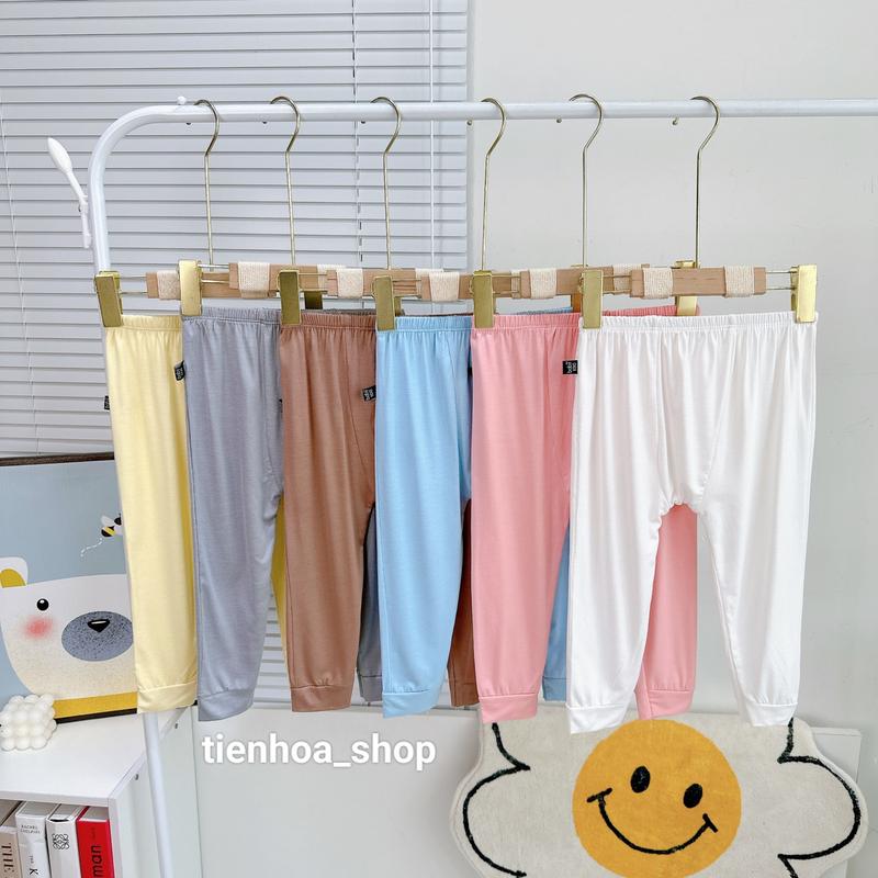 [Bé 10-19kg] Quần Dài đắp đũng mặc tả chất Thun Lạnh mềm mịn mát Cho Bé Trai, Bé Gái - quần dài lẻ mặc nhà Jean