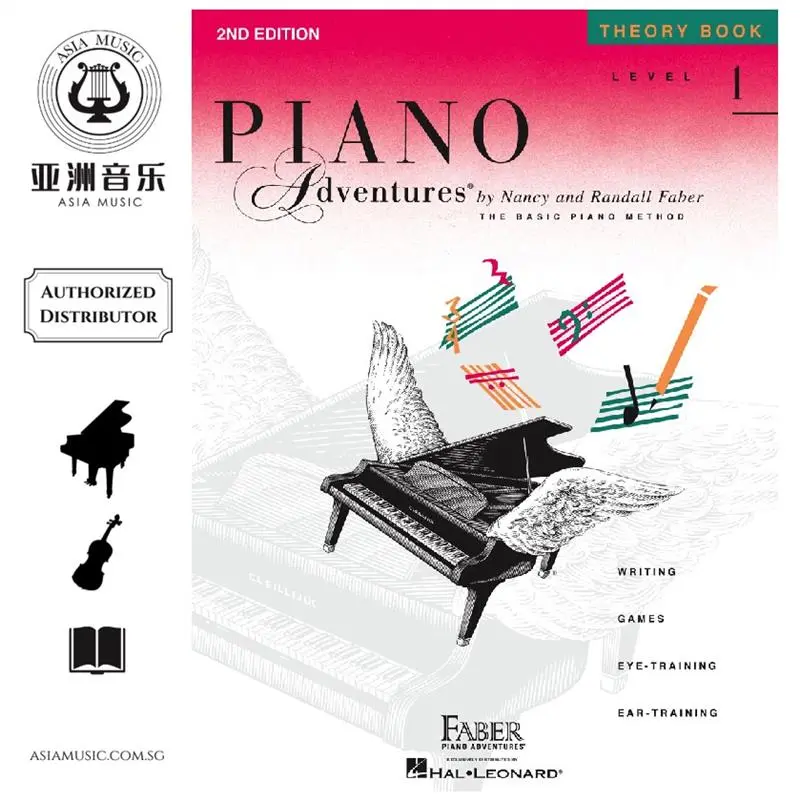 100% Quality AUTHORIZED DISTRIBUTOR  HAL LEONARD  PIANO ADVENTURES THEORY BOOK LEVEL 1