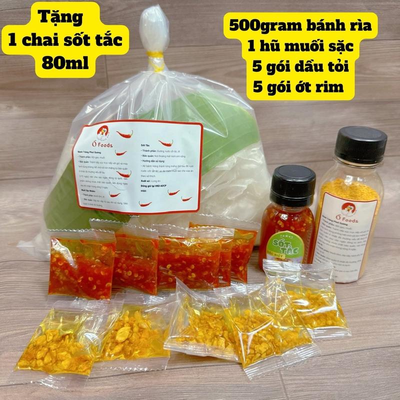  Bánh tráng rìa phơi sương muối sặc tôm nhuyễn + dầu tỏi + ớt rim và tặng sốt tắc sệt - ĐỒ ĂN VẶT CÓ NHÂN SNACKS Chua Cay banh  trang banh  trangsieucay 