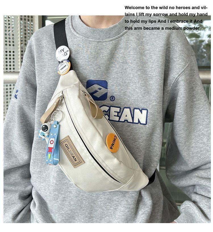 Product Introduction of 2025 New Trendy Chest Bag Phone Casual Simple Crossbody Bag Single Shoulder Bag Crossbody Bag Sports Waist Bag 6