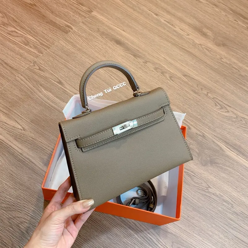 Túi Da Lì 1 Quai Size 20 Và 22 Fullbox Nguyên Siu - Bag Nữ 3