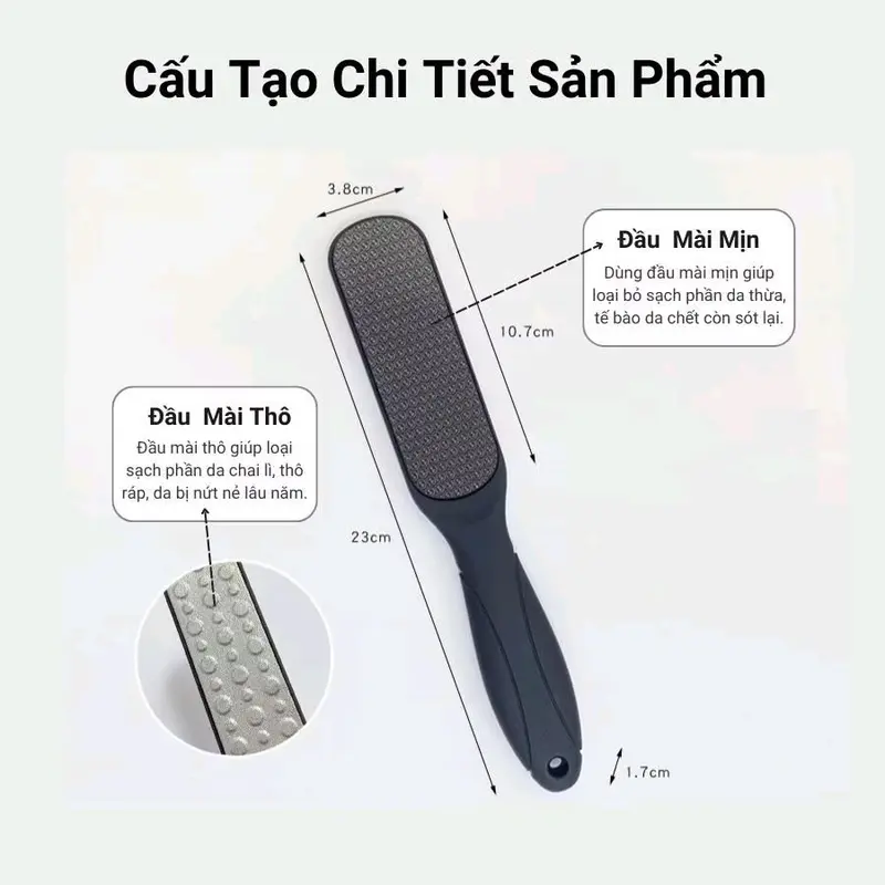 Combo 2 Chiếc Chà Gót Chân Giúp Làm Sạch Những Tế Bào Da Chết Ở Chân Trở Nên Mượt Mà, Chà Gót Chân 2 Mặt Tại Nhà 5
