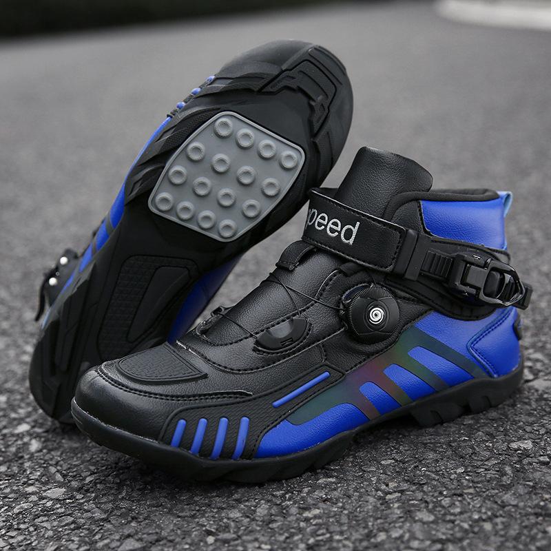 Cross-Country Four Seasons Factory Riding Boots Motorcycle Shoes Motorcycle Cross-Border Outdoor Traveling by Motorcycle Direct Supply Racing Boots Equipment Footwear Boy Walking Shoes Closed Comfort 0