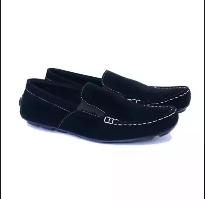 SEPATU KICKERS MX ONE SLIP ON SLOP HITAM CASUAL SANTAI PRIA KERJA SEKOLAH TANPA TALI Karet Flat Shoes 2