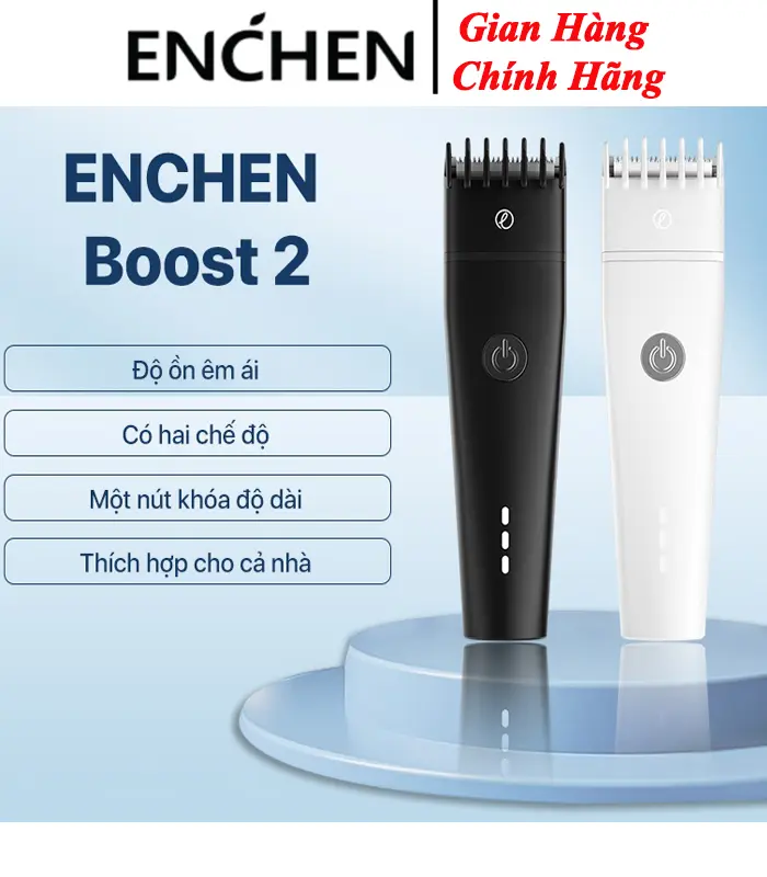Tông đơ cắt tóc Enchen Boost2 chính hãng - Thiết kế siêu tiện lợi