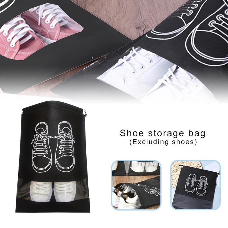Product Introduction of Túi Sắp Xếp Lưu Trữ Giày, Chất Liệu Không Dệt, Túi Tủ Quần Áo Cầm Tay Du Lịch, Không Thấm Nước, Có Túi, Thích Hợp Cho Quần Áo Và Giày Dép, Thiết Kế Trong Suốt 38