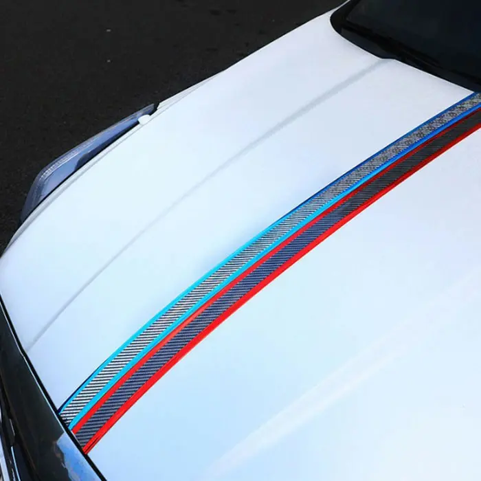Nẹp cao su vân Carbon dán chống trầy xước xe, bậc bước chân Ô tô xe hơi, Rộng 5cm dài 1m Nhãn Dán Decal 1