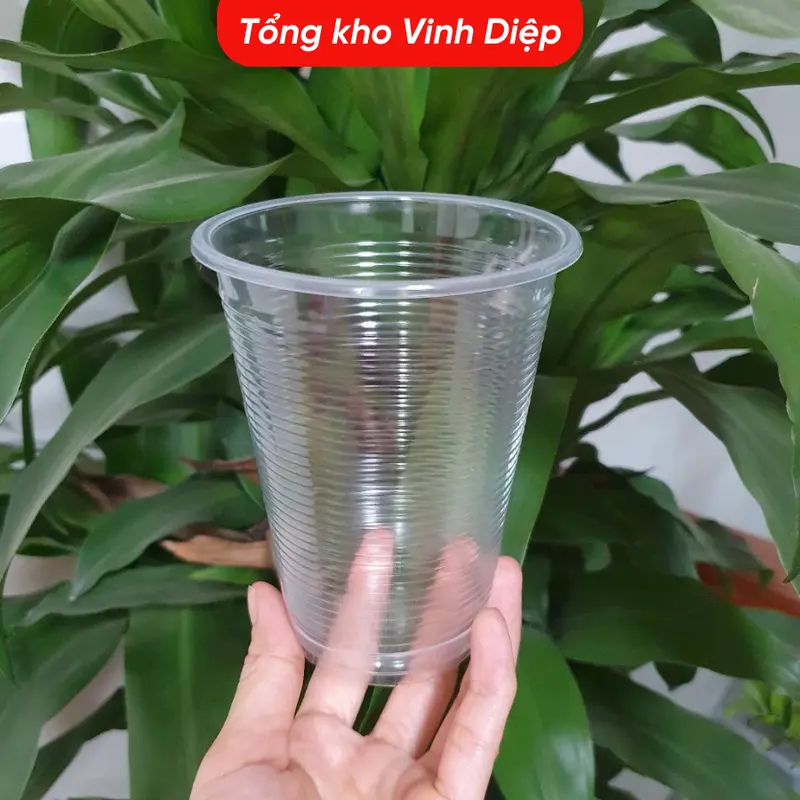 Cốc nhựa dùng 1 lần size 125ml, 220ml , 280ml, 300ml, 400ml, 500ml ( có nắp, ko nắp ) 6
