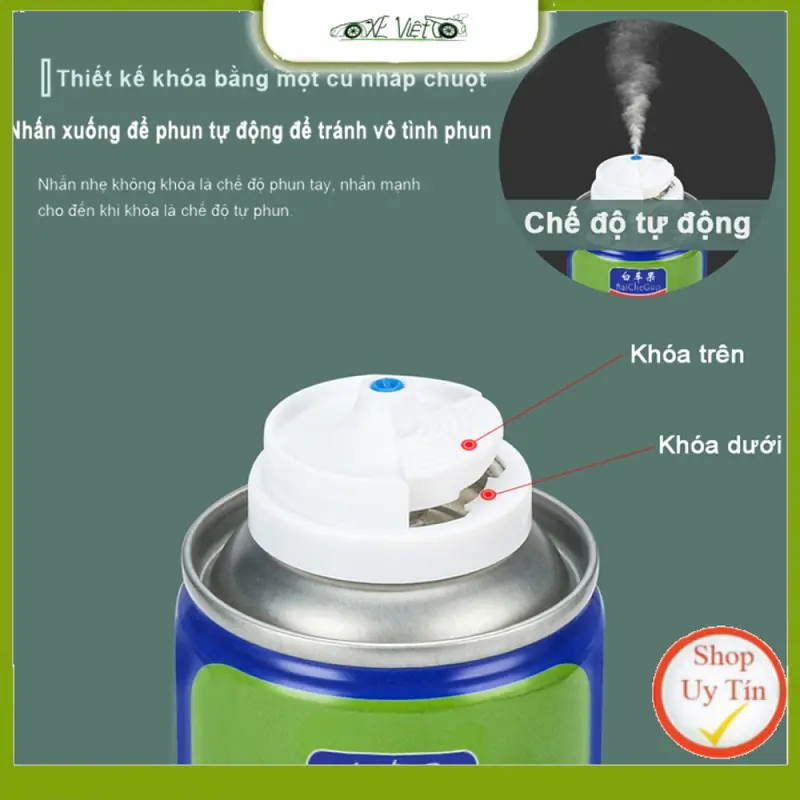 Chai Xịt Khử Mùi và Khử Trùng Nội Thất Ô Tô Chuyên Dụng KCX 180ml 5