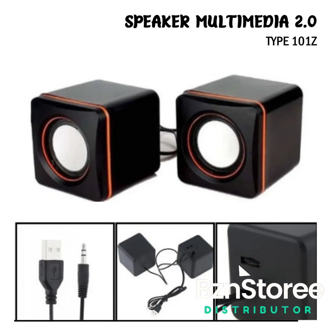 Speaker Multimedia USB Model 101Z For Komputer Laptop HP Universal
