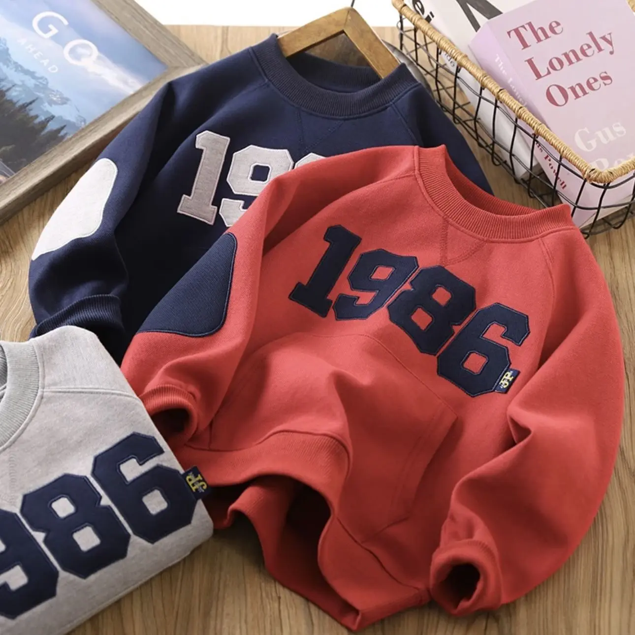 Áo Hoodie Bé Trai, Thời Trang Mới, Bộ Sưu Tập Xuân Thu, Thích Hợp Cho Trẻ Trung Và Lớn, Áo Đáng Sợ, Áo Sơ Mi Lớp Nền Phong Cách Phương Tây Hợp Xu hướng, 2024