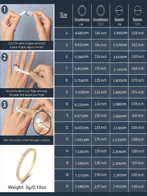 Women's Elegant Rhinestone Decorated Ring, Exquisite Trendy Ring for Wedding Engagement Party, Fashionable Jewelry for Women As Gift 7