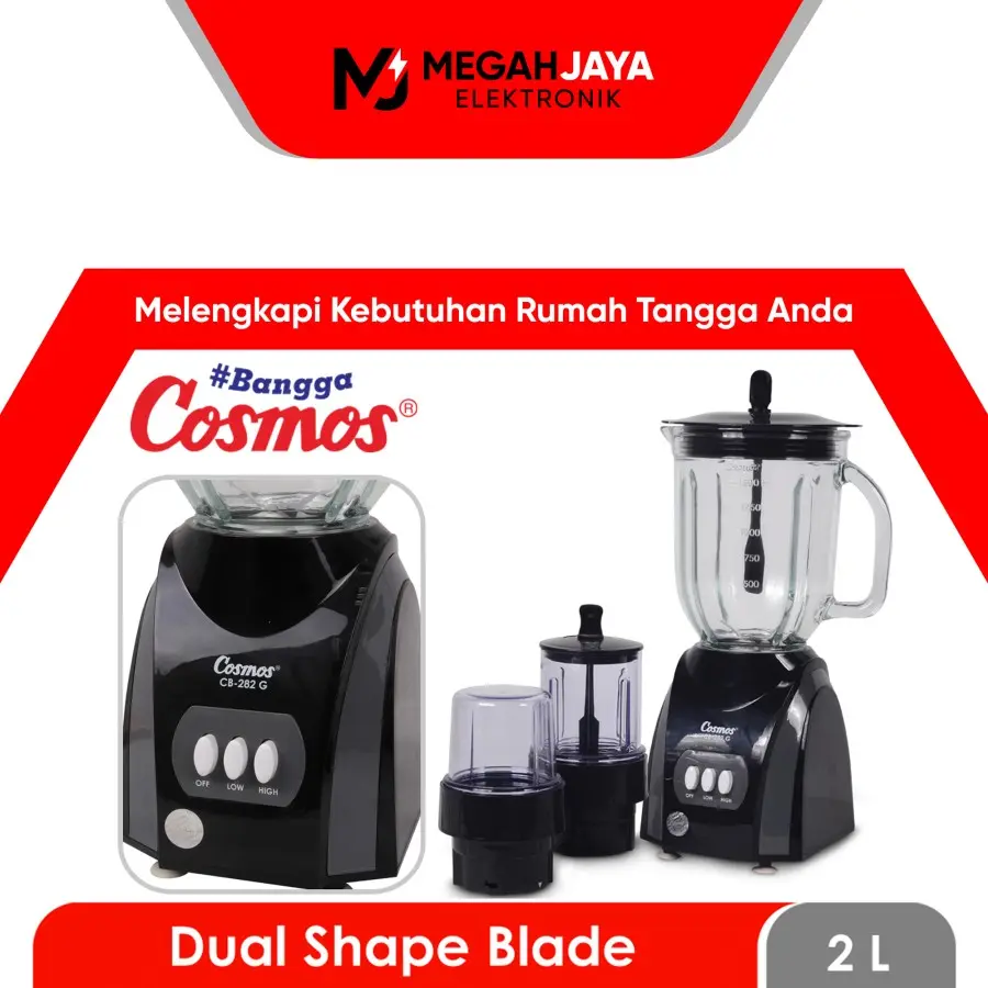 [COD] COSMOS BLENDER CB282G / CB-282G / CB 282G (KACA / 2 LITER) GARANSI RESMI