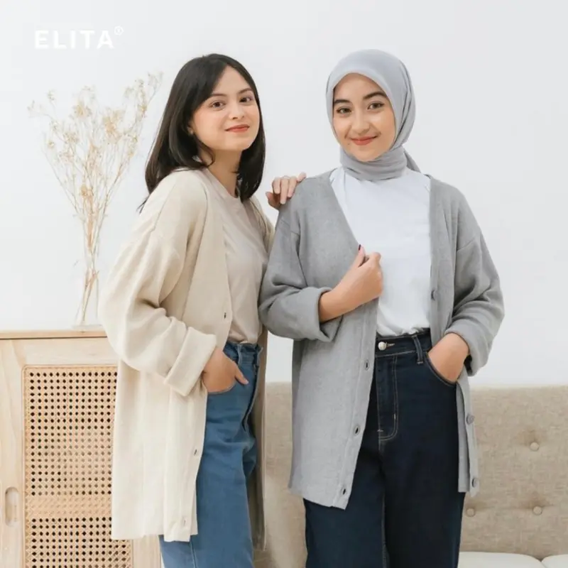 Anaya Cardigan (Katun knit) cardigan Wanita Cardigan Cewe Elita 4