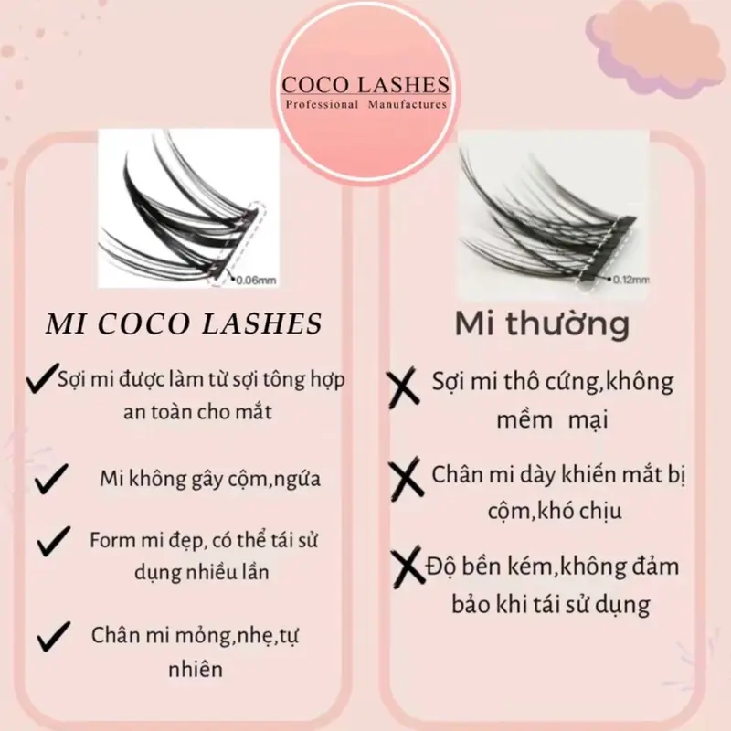 T09 - Mi Tự nối. MI rời makeup mi cụm siêu mảnh tự nhiên tặng kèm keo nhíp Trang Điểm Mỹ Phẩm Cosmetic Nữ 4