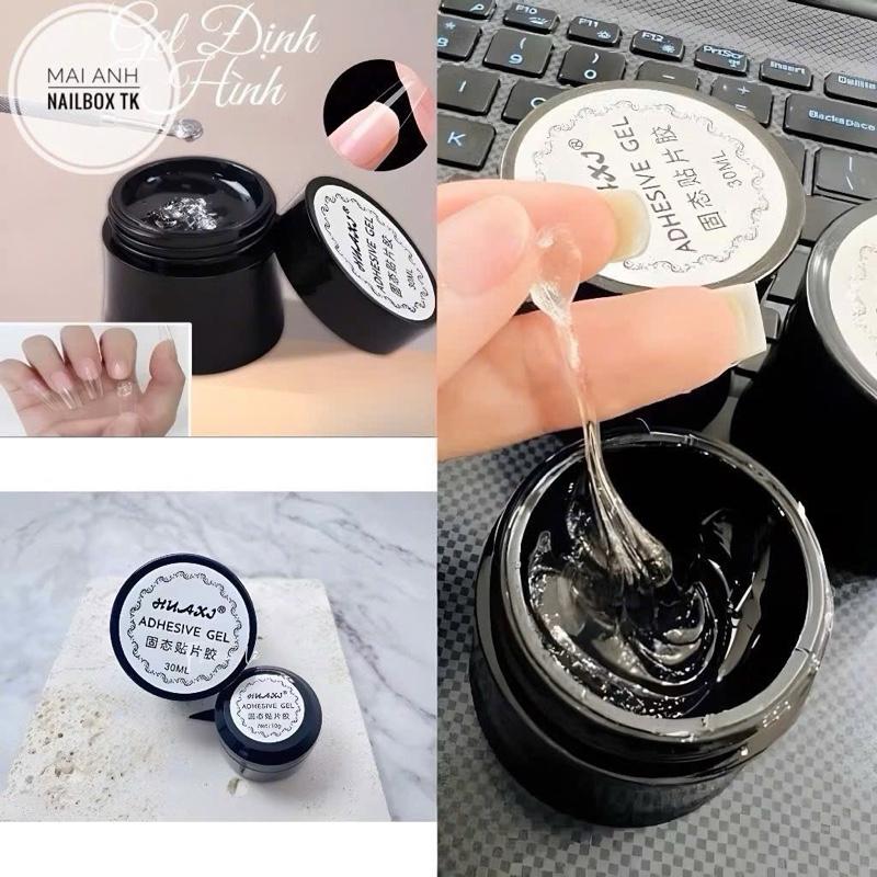 Combo gắn móng giả, nailbox siêu bền, dễ sử dụng, gel định hình+ máy hơ 4
