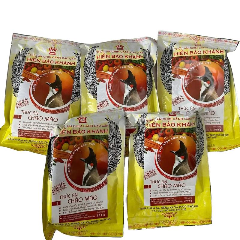 5 Gói Cám CHÀO Mào Hiển BẢO KHÁNH Số 1 ( không tặng xiên, xúc cám) chamlong chaomao