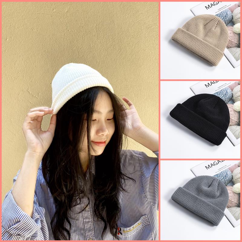 Mũ len nam nữ, nón len beanie unisex trơn nhiều màu cao cấp chất len dày form ngắn Voi Hat