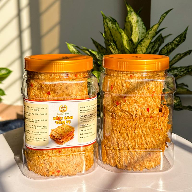 Mực Cán Tẩm Cay Cô Ba Tasty - Hũ  500g/1kg - SP012 2