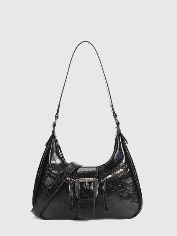 Women's Trendy Vintage Shoulder Bag, Fashionable Pu Leather Shoulder Bag for Work & Daily Used, Y2k Style Underarm Bag, Casual Trendy Versatile High-quality Daily Commuting Bag 1