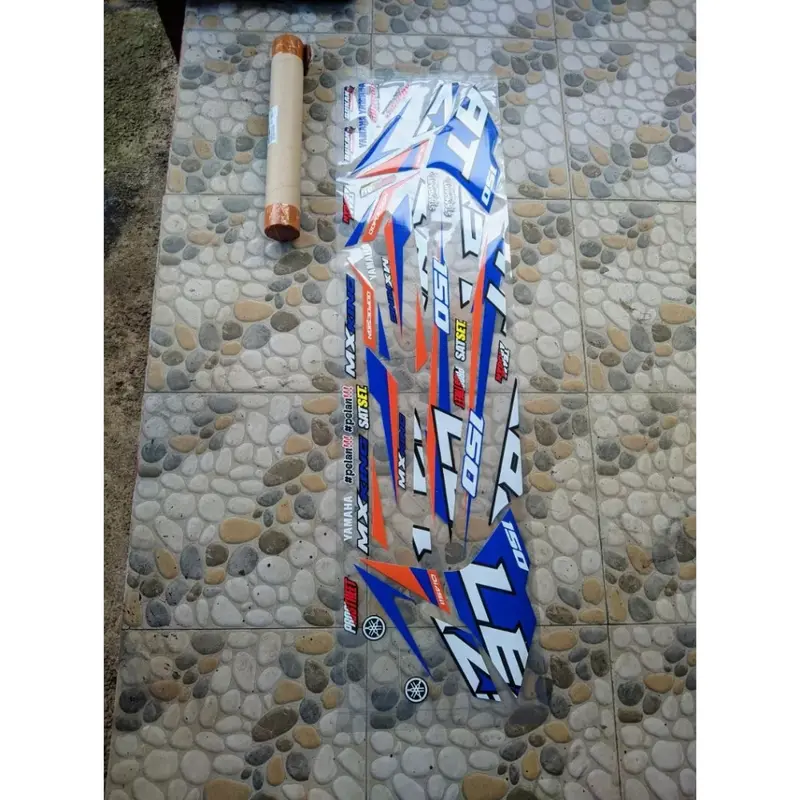 STIKER STRIPING TRANSPARAN  FACELIFT LIS STIKER UV MX KING Y15 ZR SEMI FULL VARIASI MODEL SIMPEL MINIMALIS BAHAN MAX DECAL PREMIUM CUSTOME DESAIN BISA COD H-MX-35 1