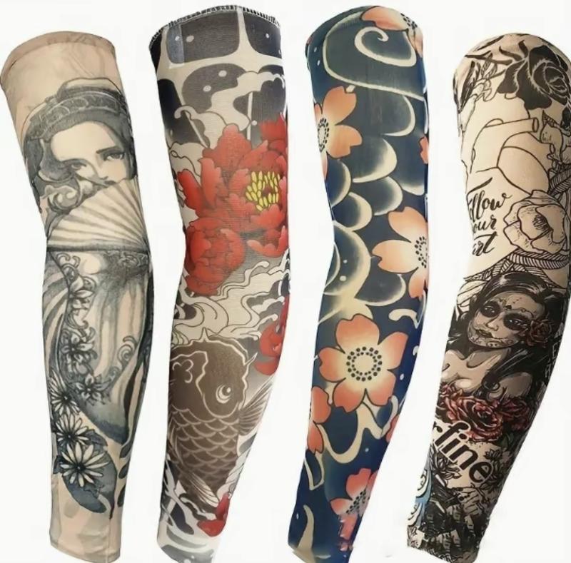 Product Introduction of 1PC Sports arm sleeves Anti-UV travel hand compression black tattoo cover wrislet Cooling Unisex Tattoo Sleeve 23