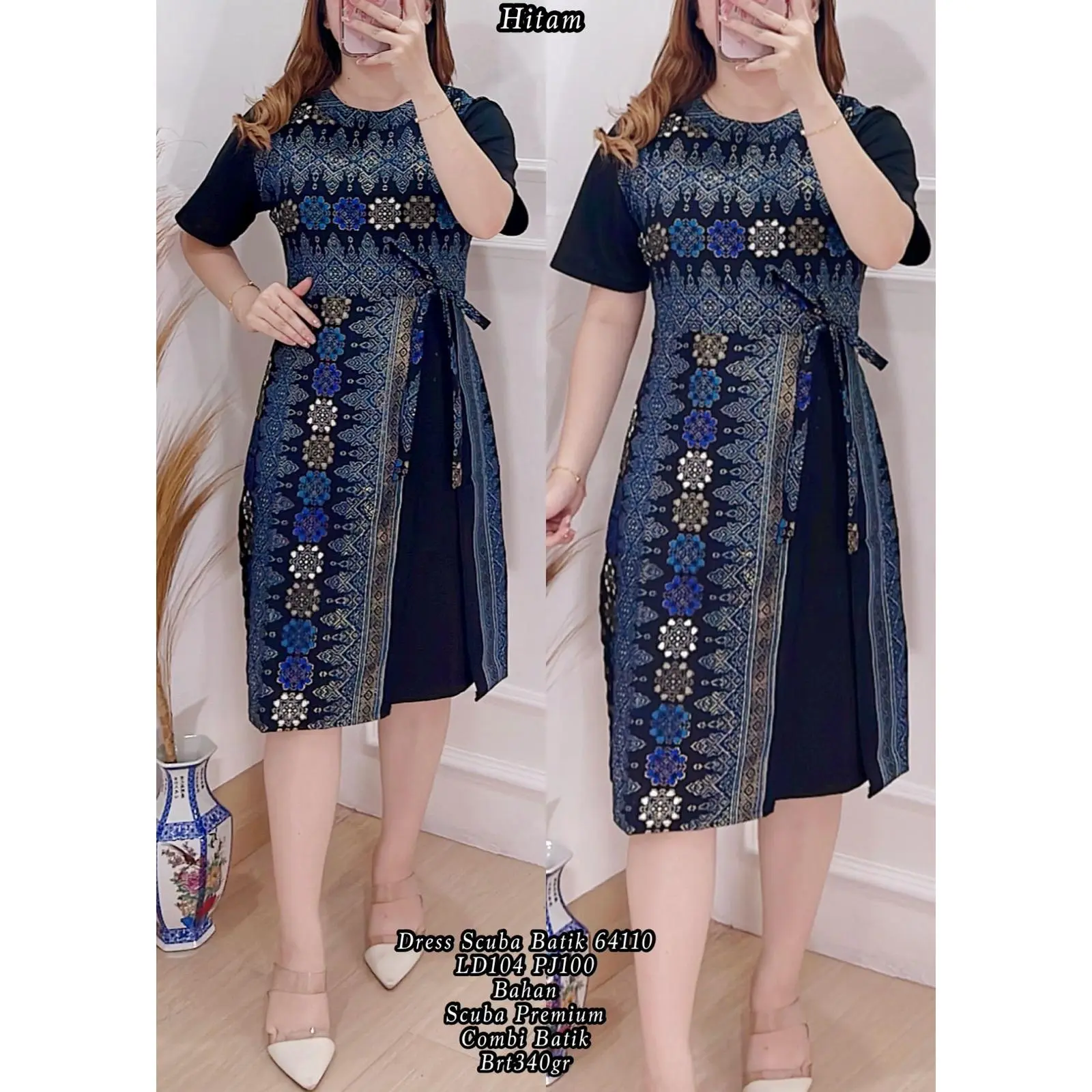 NEW DRESS SCUBA WANITA 64110 SCUBA PREMIUM