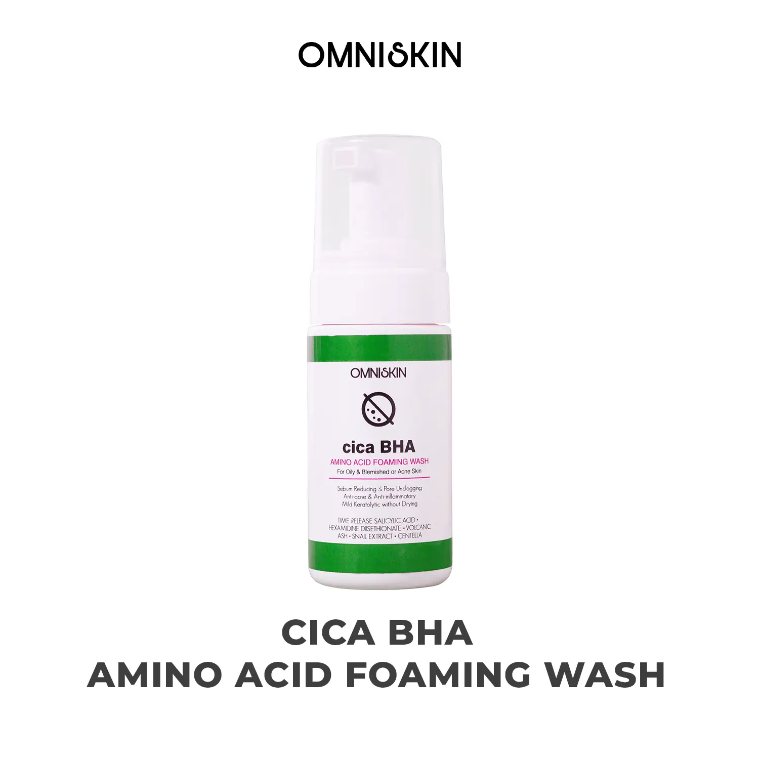 CICA BHA Amino Acid Foaming Wash 100ml untuk Kulit Berminyak dan Berjerawat