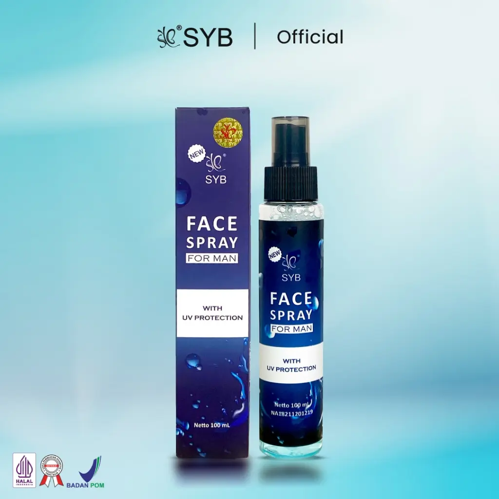 NEW SYB FACE SPRAY FOR MAN 100 ML Pria Remaja Wajah Extract