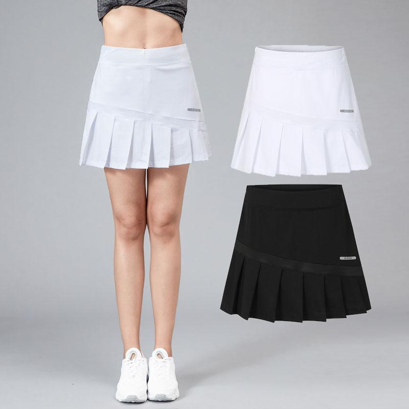 Váy Thể Thao Cho Nữ, Thiết Kế Giả Hai Lớp, Thích Hợp Cho Cầu Lông, Quần Tennis, Thể Dục, Chạy Bộ Và Marathon, Váy Xếp Ly Dài Nửa người, Mặc Mùa Hè 2