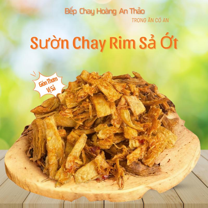 Sườn Chay Rim Sả Ớt hộp 180gr tặng kèm 50g cơm cháy chay thơm giòn Snack Food Ăn Vặt