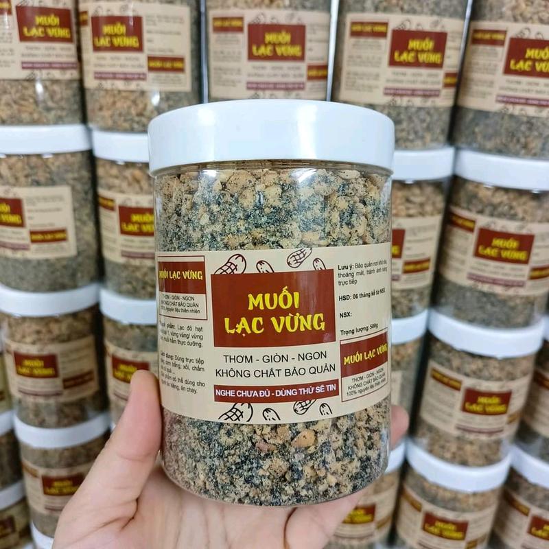  Muối Vừng đen  Muối Mè đen thơm ngon nhà làm chay mặn đều dùng được - Food Ăn Vặt Snack 