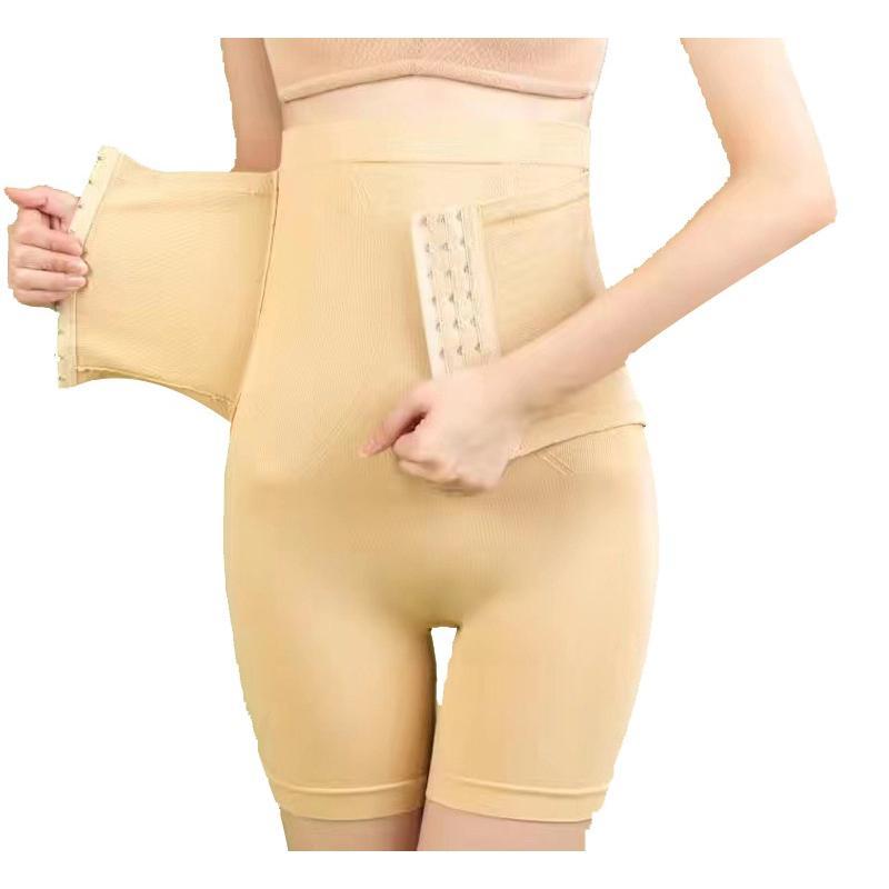 Seamless Shapewear High Waist Boxer Waist Trainer Women's Corset Breasted  Panties Plus Size Body Shaper Pants with 3 Hooks (With Roll-Up) 7