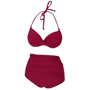 Swimsuit Premium Big Size Swimwear Bikini Set Baju Renang Wanita 8015