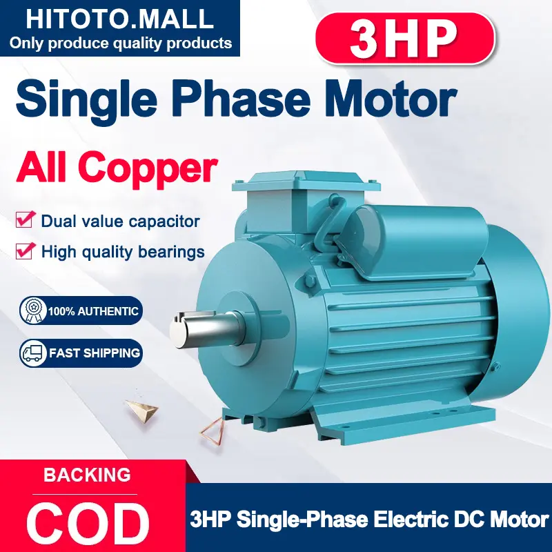 Single Phase Motor 2200W Electric Induction Motor (Copper Motor) 220V ...