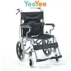 Yooyee Kursi Roda Lipat 16 Inch - Beban Maks 100 KG, Ringan & Mudah Disimpan