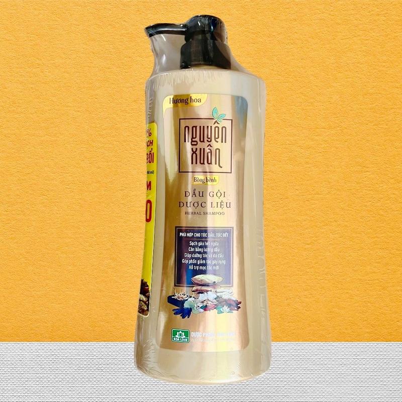 Dầu gội dược liệu Nguyên Xuân Bồng bềnh 200ml/250ml/350ml/450ml/ 600ml - Ngát hương hoa, da đầu dầu bết