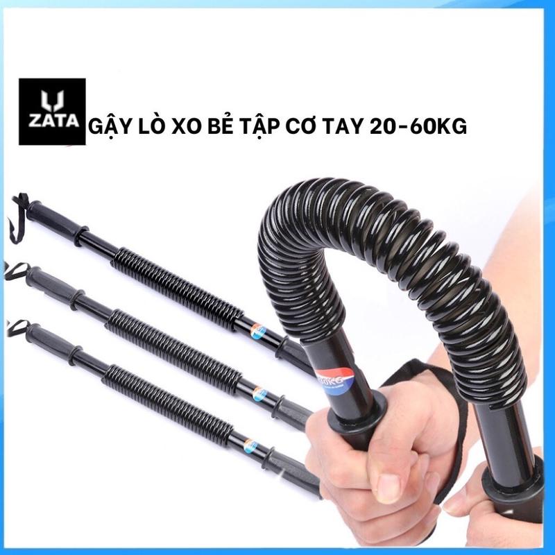 Gậy Bẻ Tập Cơ Tay Thanh Lò Xo Cao Cấp Lực Bẻ 20kg 30kg 40kg 50kg 60kg Tập Gym Tập Tay Cao Su Bóp Tay
